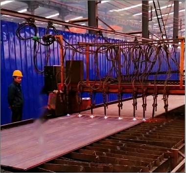 甘肃山丹钢结构车间数控等离子切割机